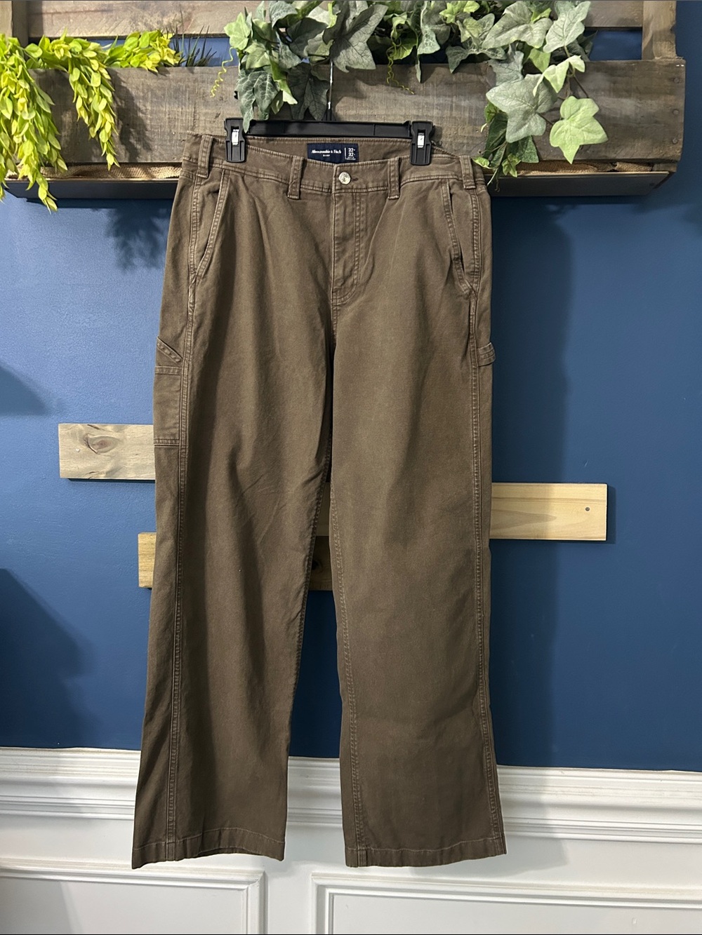 Abercrombie & Fitch Men’s Khaki/Brown Workwear Baggy Pants 32. EUC